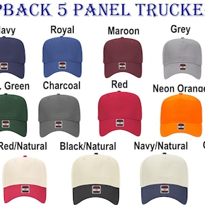 Custom Upside Down Text Hat, Rally Retro Baseball Cap with Optional Rope Colors image 9
