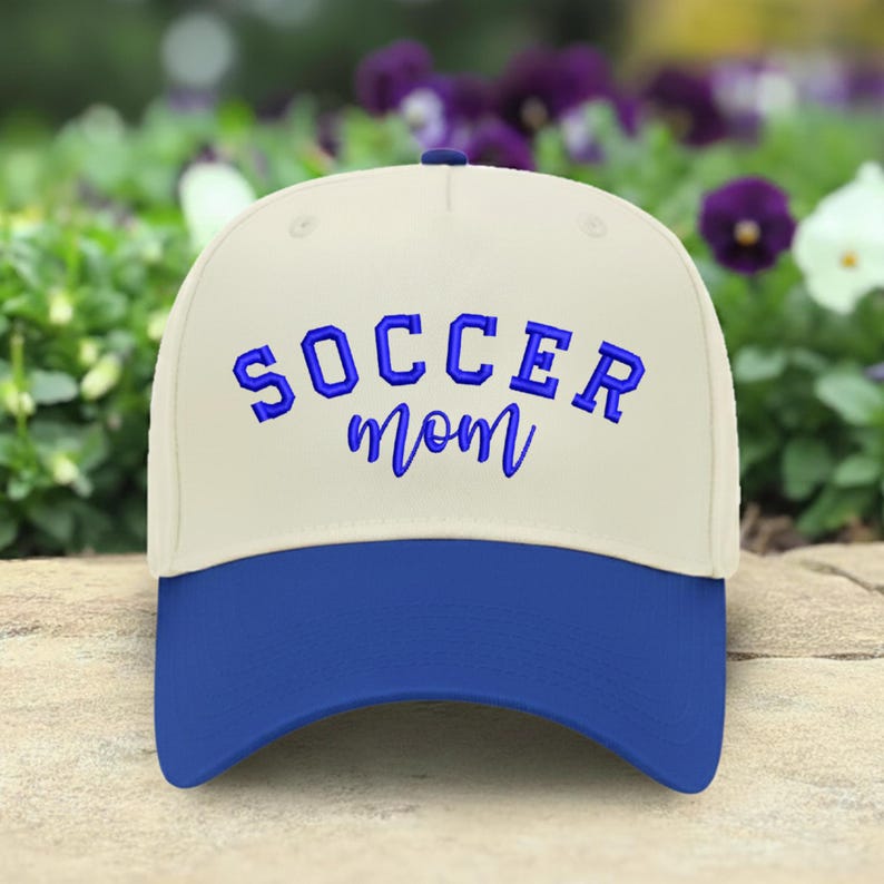 Soccer Mom Hat, Embroidered Sports Mom Cap image 2