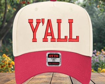 Y'all Embroidered Trucker Hat: Southern Pride Baseball Cap