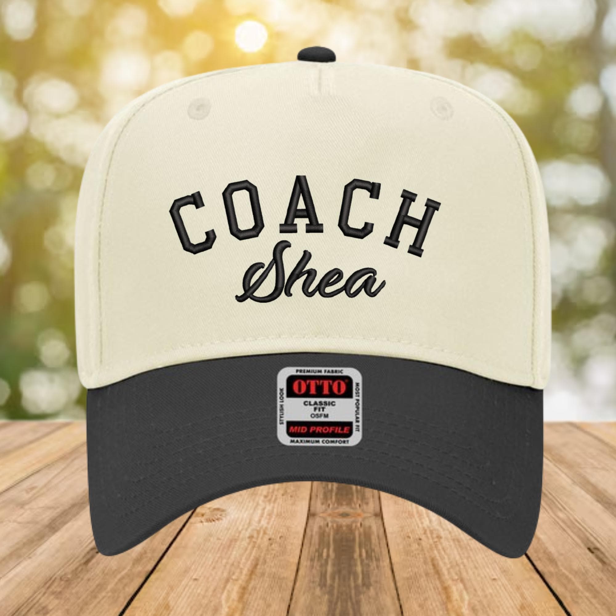 Embroidered Coach Hat, Upside Down Cap, Sports Gift for 