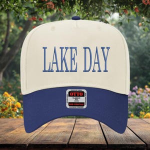 Lake Day Hat, Lake Hat, Lake Life Hat ,Boating Hat, Fishing Hat, Lake Vacation Hat, Cabin Weekend Hat, Summer Getaway Hat