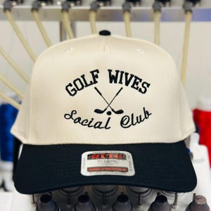 Golf Wives Social Club Hat, Golf Wife Gift, Trendy Golf Snapback, Golf Life Hat,Country Club Wife Gift, Golf Partner Hat, Cart Wife Cap