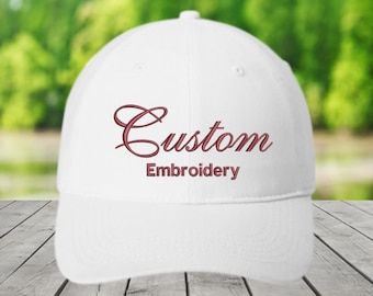 Custom Embroidered Baseball Cap, Personalized Hat with Your Text Logo