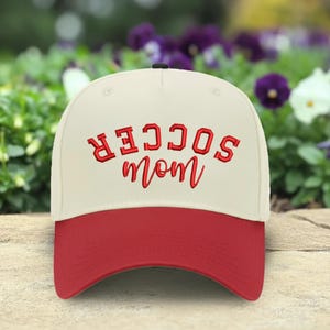 Soccer Mom Hat, Embroidered Sports Mom Cap image 4