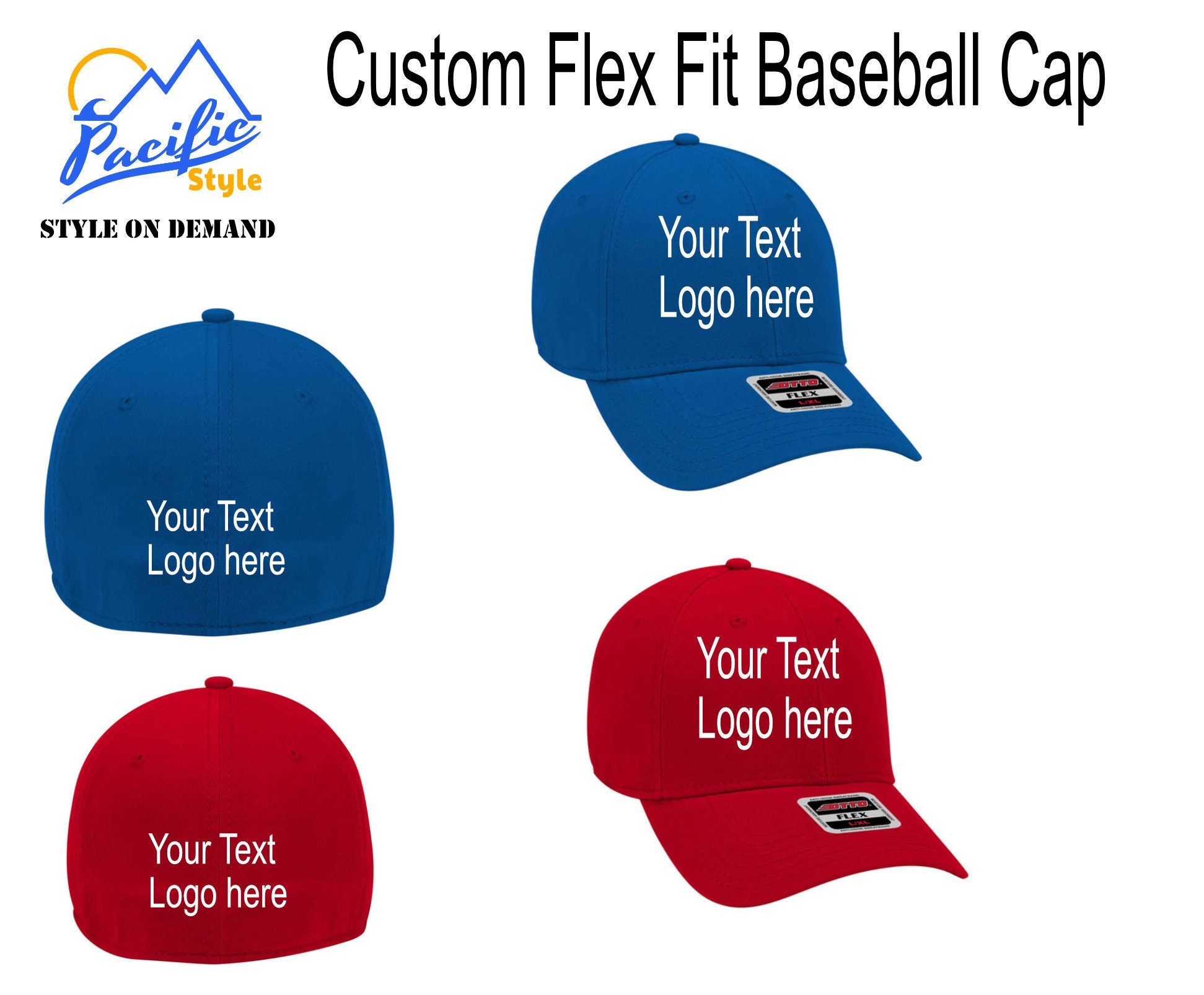 Custom Flex Fit Hat,custom Fitted Hat, Personalized Flex Fit Hat