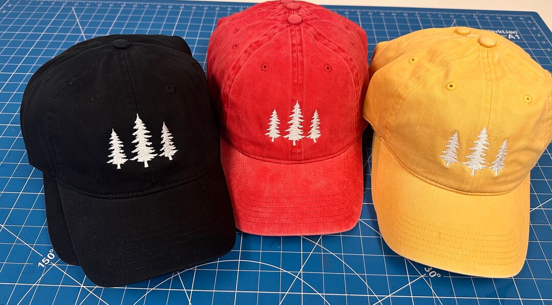 Tree Trunk Hat Embroidered Pine Tree Hat: Outdoor Cap for Nature Lover - Etsy