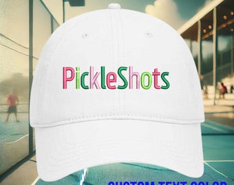 PickleShots Pickleball Hat: Cotton Dad Hat