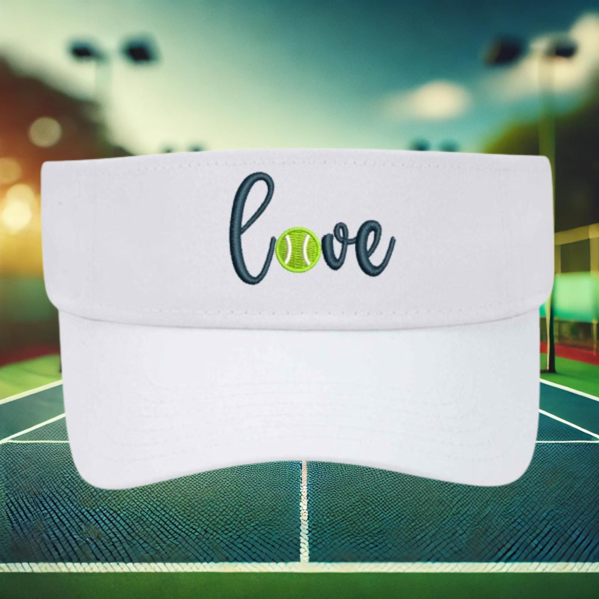 Love Tennis Visor, Tennis Visor, Tennis gift, Tennis hat, Tennis player gift, Tennis coach visor, Sports visor, tennis clothing