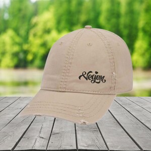Vegan heart hat, vegan baseball cap, vegan distressed hat, vegan gift, vegan life hat, womens vegan hat, vegan mom gift, vegan diet hat