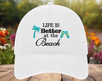 Happier at the Beach Vintage Trucker Hat - Etsy display picture 3