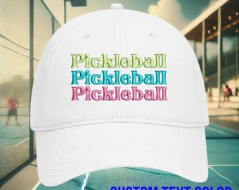 Pickleball Hat: Cotton Dad Cap, Pickleball Lover Gift