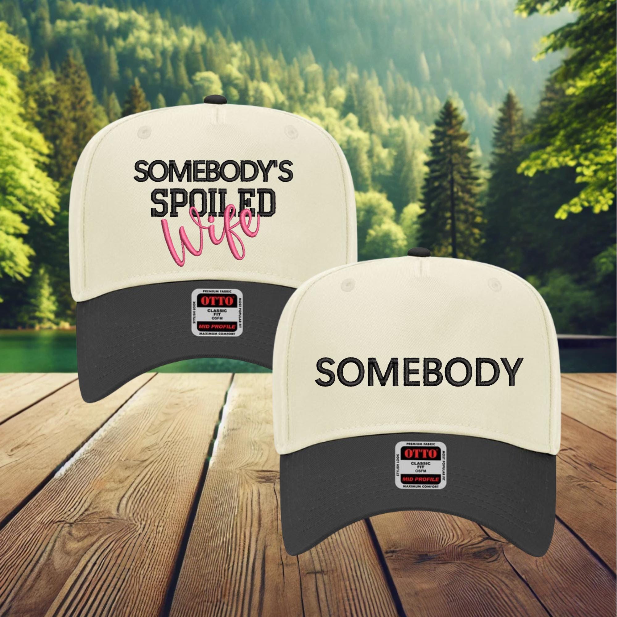 New Custom Designed Black Sherpa Teddy Cap w/ \'Somebody\'s Spoiled Wife\' Heart The Ancestral | Statement – New Shepherds main image 4
