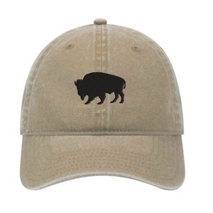 Buffalo Hat, Buffalo Baseball Cap, Bison Hat, Ranch Life hat , Wyoming Dad Hat, Montana Dad Hat, Wild Animal Hat, Buffalo Ranch hat