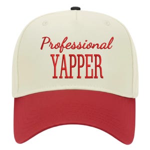 Professional Yapper Hat, Sarcastic Embroidered Talkative Gift Cap