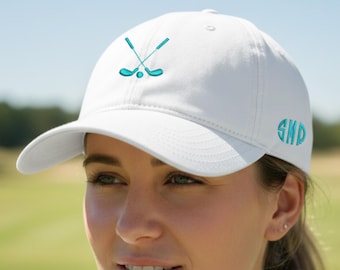 Personalized Golf Gift for Men Women, Monogrammed Golf Cap, Groomsmen Retirement Birthday Sports Hat