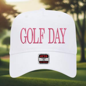 Golf Day Hat, Golf Hat for Women & Men, Embroidered Golf Cap, Golf Hat, Clubhouse Style Cap, Country Club Golf Gift