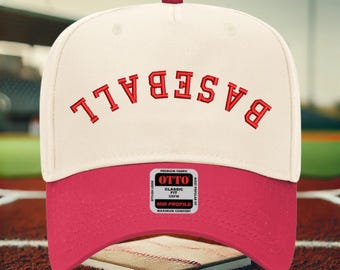 Upside Down Baseball Hat: Embroidered Trucker Cap