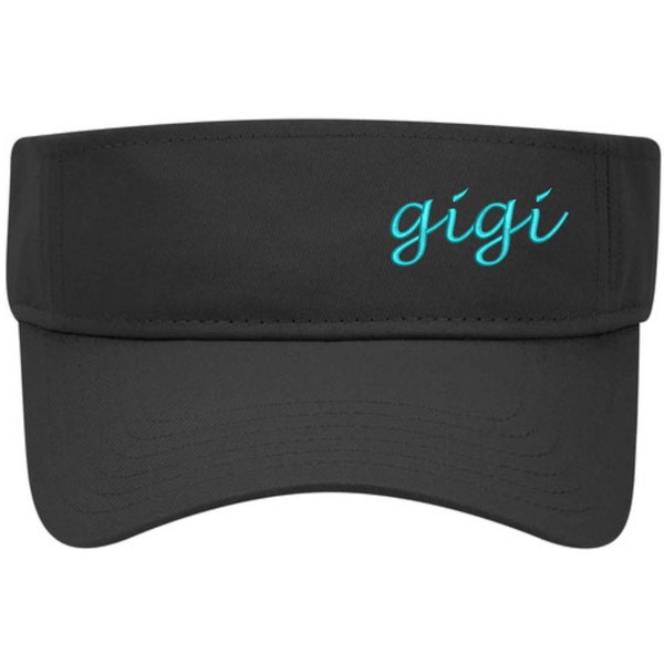 Gigi Visor, gigi sun visor, nana visor gift, nana sports gift, Nana Hat,Grandma Gif ,Memaw Visor, Grammy Visor, gigi gift, gigi tennis gift