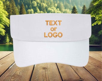Custom Embroidered Visor, Personalized Golf Tennis Pickleball Hat