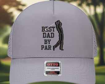 Gorra de golf de alto rendimiento para papá, gorra deportiva perforada y bordada