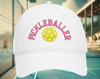 Pickleballer Hat: Embroidered Pickleball Cap Gift for Players