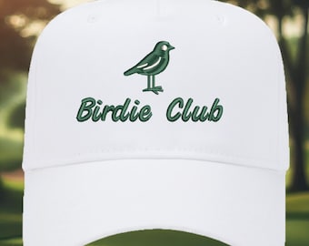 Birdie Club Golf Hat: Embroidered Country Club Cap