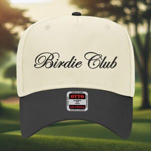 Birdie Club Hat, Ladies Golf Hat, Embroidered Golf Cap, Golf Hat, Clubhouse Hat, Country Club Golf Gift, Golf Tournaments Hat, Golf birthday