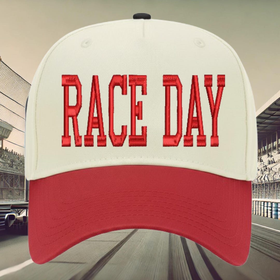 Race Engine Hat Raphics Race Day Embroidered Hat: Motorsport Fan Cap - Etsy