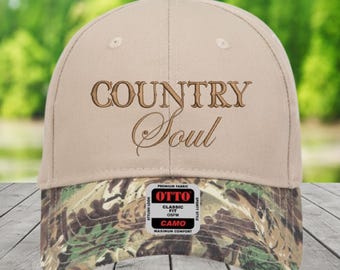 Country Soul Camo Hat: Western Style Trucker Cap