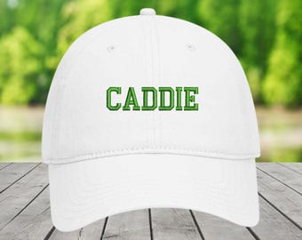 Embroidered Caddie Golf Hat: Cotton Golf Tournament Cap