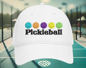 Embroidered Pickleball Cap: Soft Cotton Sports Hat, Adjustable