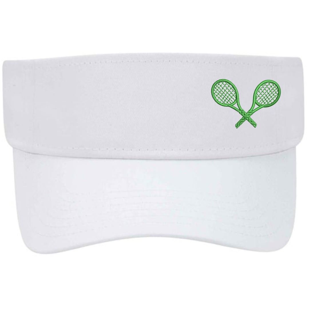 Tennis Visor, Tennis Player Visor, Women's Tennis Visor With Crossed