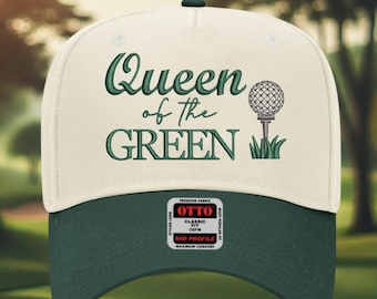Queen of The Green Golf Hat, Women’s Golfing Cap