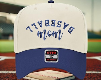 Baseball Mom Embroidered Hat, Sports Gift for Mom, Game Day Cap
