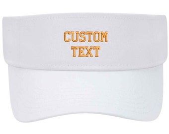 Custom Visor, monogrammed visor,tennis visor, Golf Visor, sports visor, tournament visor, embroidered visor, Personalized Visor,Ladies Visor