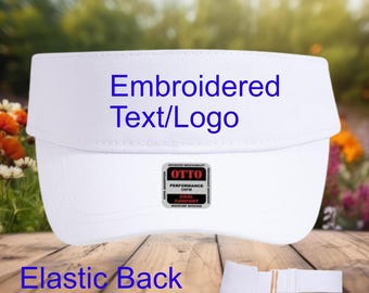 Performance Elastic Back Visor, UPF 50+ Sports Hat