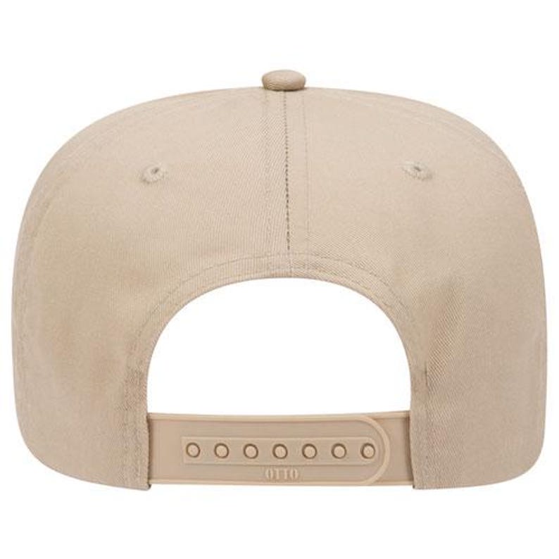 May include: A beige baseball cap with a black adjustable strap and the word "OTTO" printed on the strap.