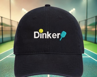 Dinker Pickleball Cap: Embroidered Cotton Sports Hat