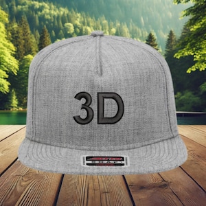 Custom 3D Embroidered Hat, puff embroidery Hat,thick letter Hat, raised embroidery hat,Personalized 3D Puff Hat,3D number hat, 3D letter hat