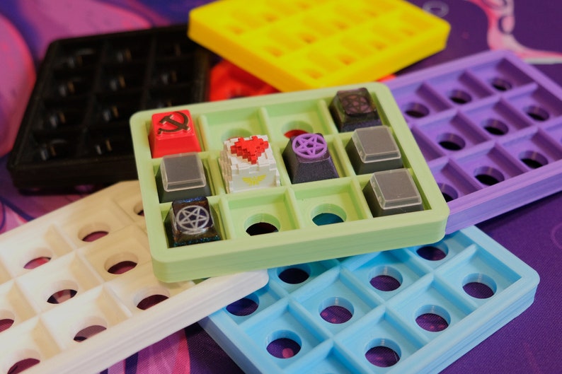 Artisan Keycap Display Tray Holder 3D Printed Lots of Etsy Denmark