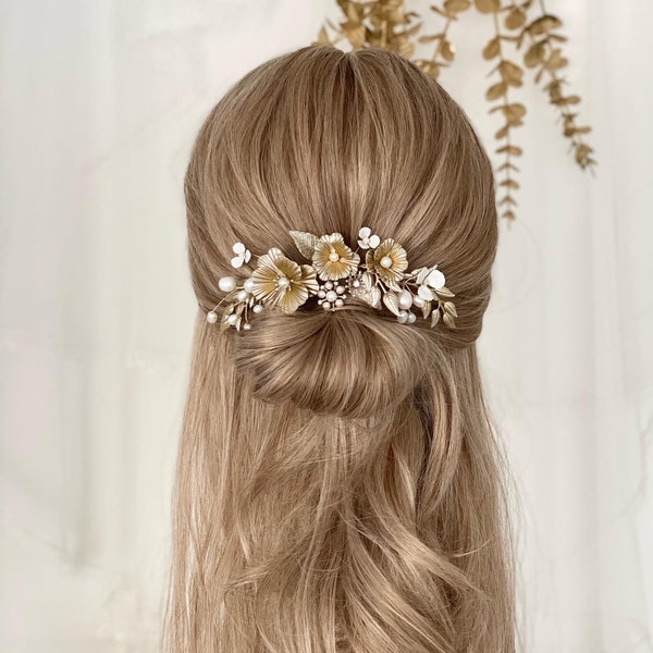 SYLPH Antique flower hair piece for wedding, prom and any special occassions