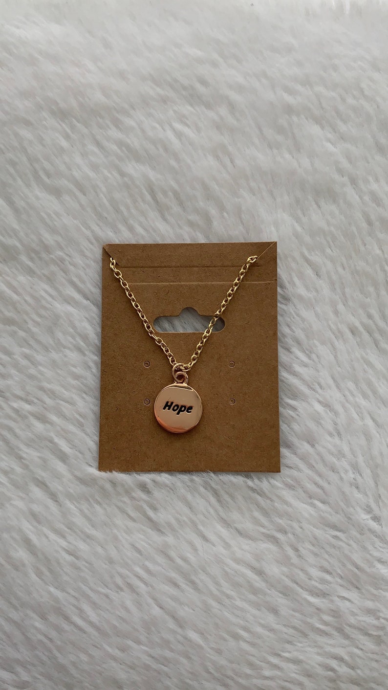 Gold Engraved Charm Necklace Etsy