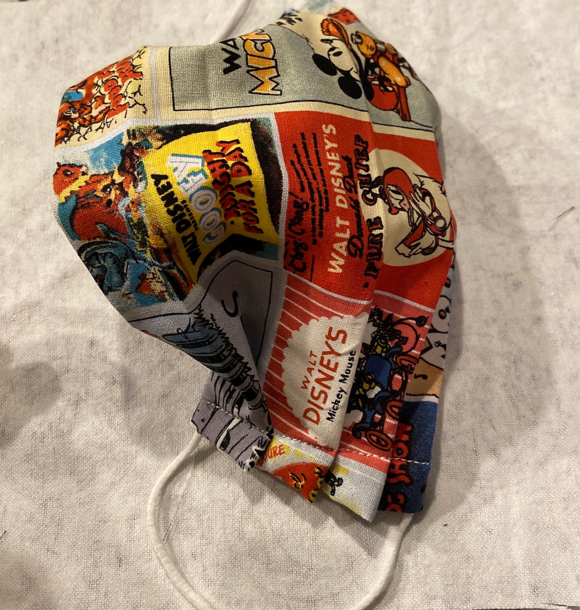 100 cotton vintage Disney themed face mask with filter pocket Etsy
