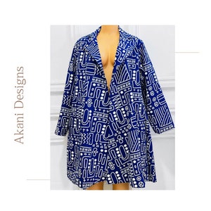 Manteau Ankara/ Manteau imprimé africain/ Manteau africain/ Manteau d&#39;automne/ Manteau afrocentrique/ Tenue africaine pour femme/ Manteau/ Manteau évasé/ Cadeau pour elle