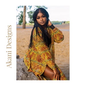 african chiffon dress styles Black Chiffon & Ankara Dress |Buy African Dress Traditional Wear Designs