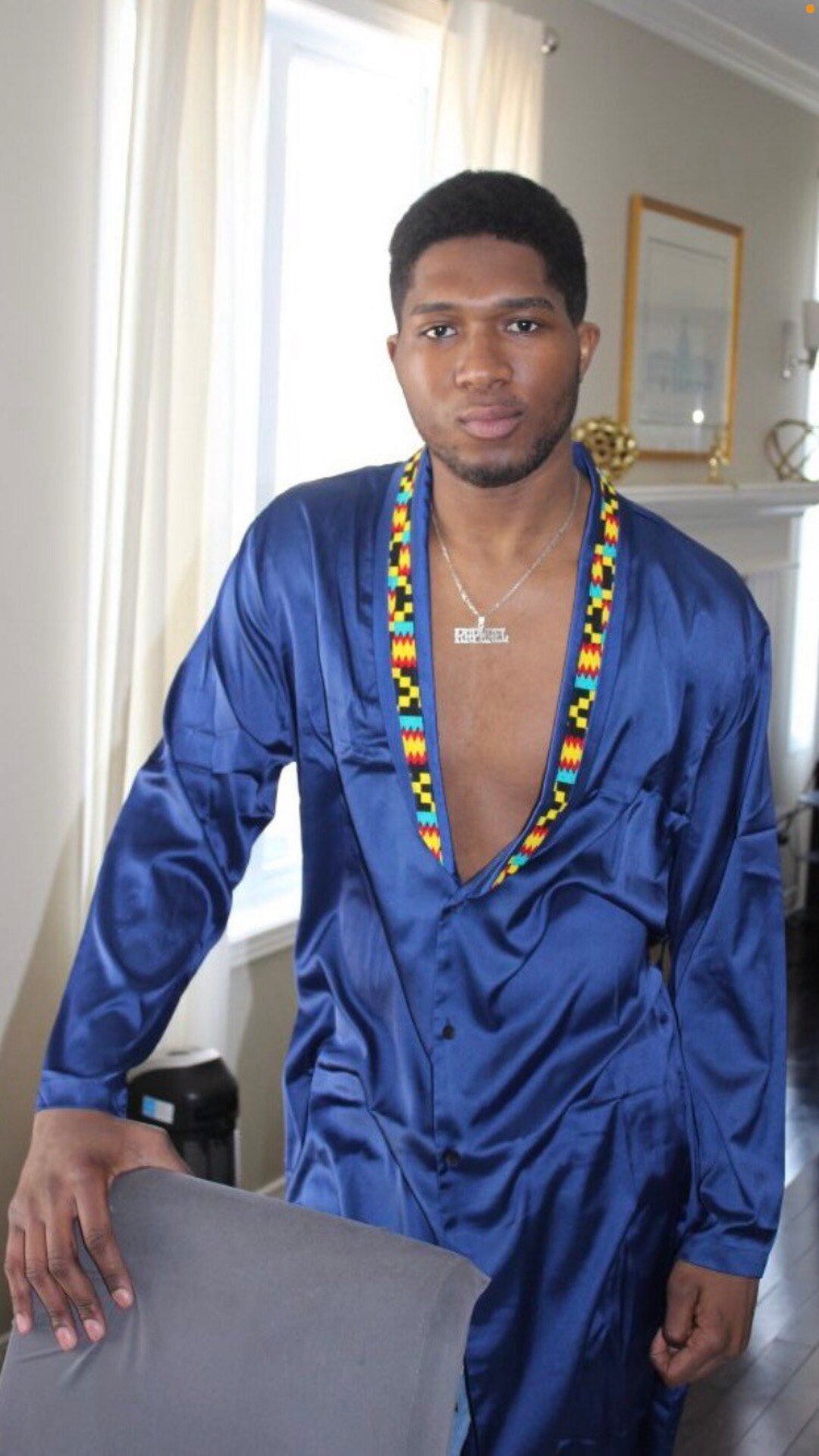 Ankara Print Robes/ Silk Robes/ Afro Centric Men’s Robe/ Father’s Day ...
