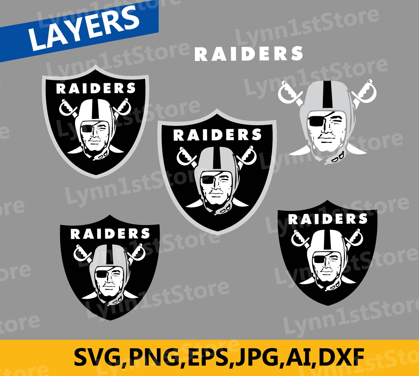 Oakland Raiders NFL Football Logo Svg Png EPS Cut File | Etsy