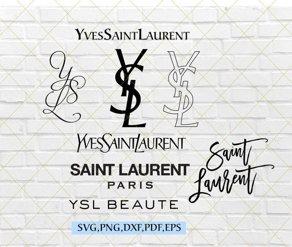 YSL Svg Png EPS Cut File Silhouette Art Instant Download | Etsy