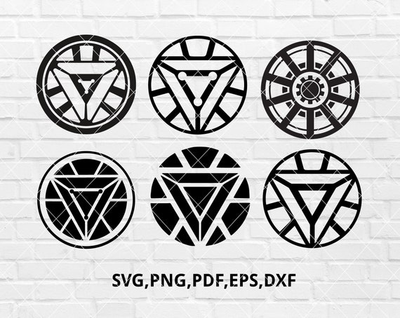 Download Iron Man Arc Reactor Core Avengers Logo Bundle Layered Svg ...
