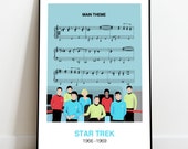 Star Trek original series wall art, minimalist print, TV series, Star Trek Fan, Captain Kirk